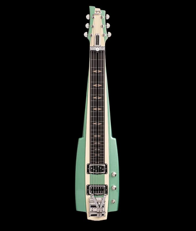 Duesenberg Fairytale Specialty Lapsteel Harbor Green & White with case image 1