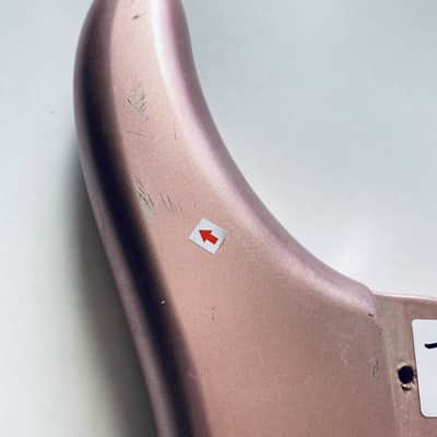 Pink Metallic Finish 5 String Bass Body image 12
