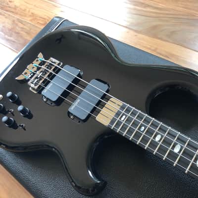 2019 Alembic Custom Signature Spoiler 4 String Bass Guitar Gloss Black Brand New image 13