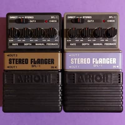 Arion SFL-1 Stereo Flanger V1 (silver logo, grey box) made in Japan image 7