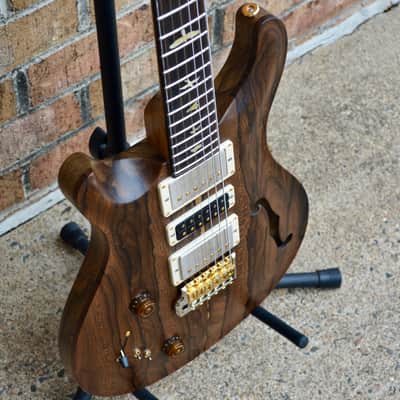 PRS Special Semi-Hollow Lefty Private Stock Ziricote // Black Limba // Brazilian Rosewood image 5