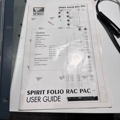 Soundcraft Spirit Folio Rac Pac Analog Rack Mixer Mid-90s image 7
