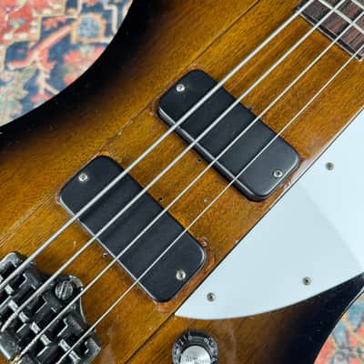 Greco TB75 Thunderbird Bass Fujigen Gibson Pickups Flatwounds 1988 - MOD image 19