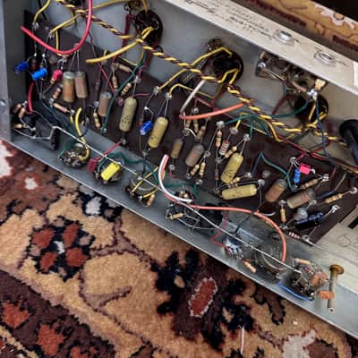 Vintage 1964 Selmer Truvoice Bassmaster 50 Croc Skin Valve Amplifier Head *1960s* image 24