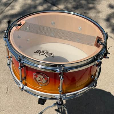 Pi Drum Company - 13x5.75" Curly Maple Stave Shell Snare Drum image 8