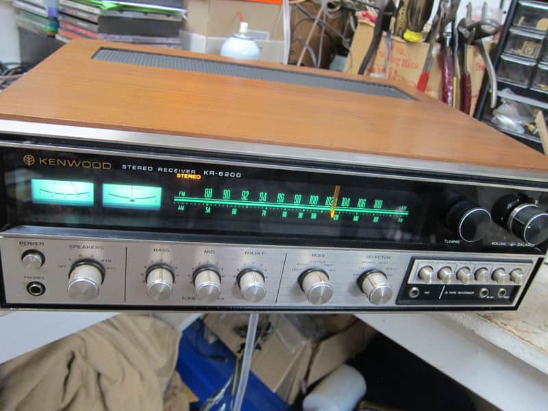 Vintage Kenwood KR-6200 Fm/Am Analogue Stereo Receiver, Back Lit Dial, Phono, Wood Cab, Original Box image 1