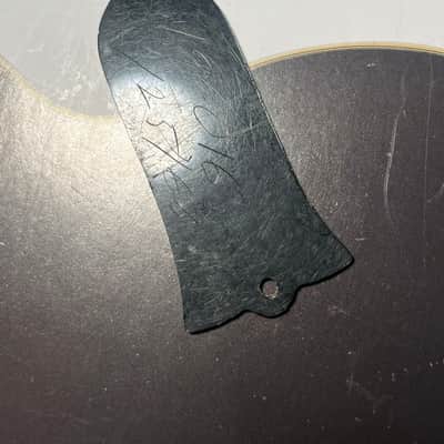 Gibson Vintage Gibson NOS Les Paul Custom Truss Rod Cover • 1950s–Early 1960s • Black • Rare Long Version 1950s image 7