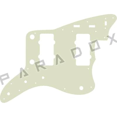 Custom Pickguard For 2012 - 2024 Made in China Squier J Mascis Jazzmaster - Parchment/Black/Parchment .090"