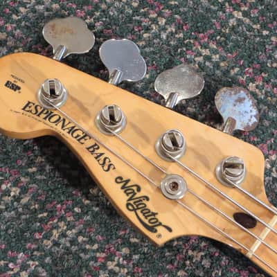 1980s Espionage Navigator P Bass by ESP Left Handed! Lefty,LH,MIJ! w/hardshell case image 6