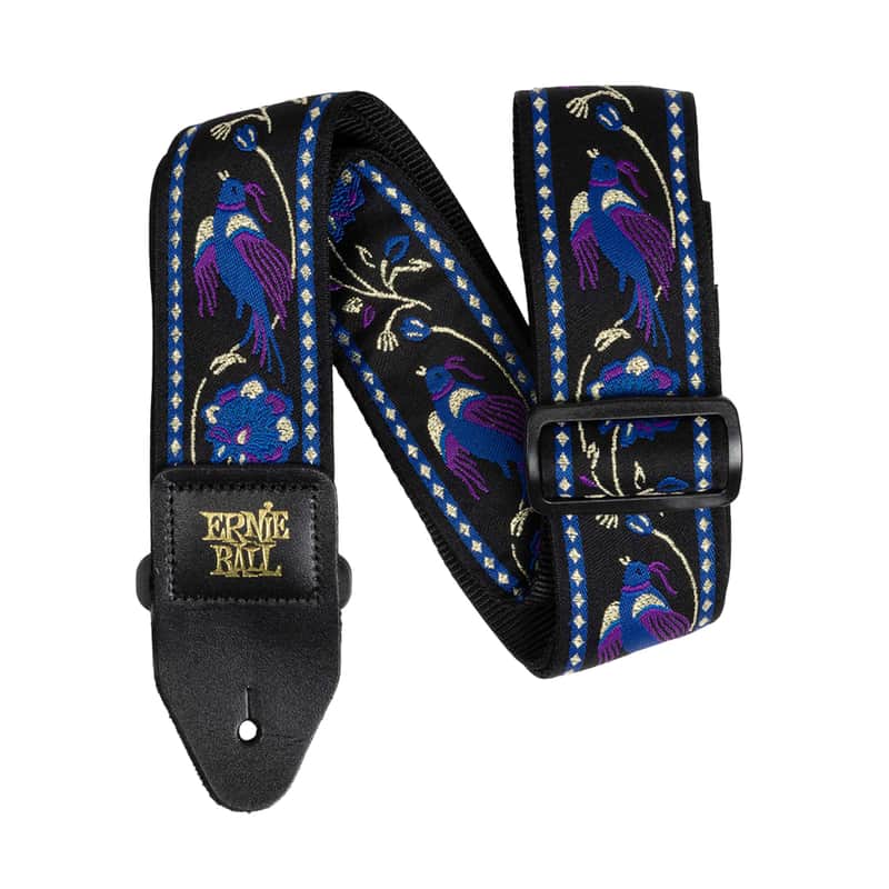 Ernie Ball Jacquard Purple Pleasant Pheasant Guitar Strap image 1