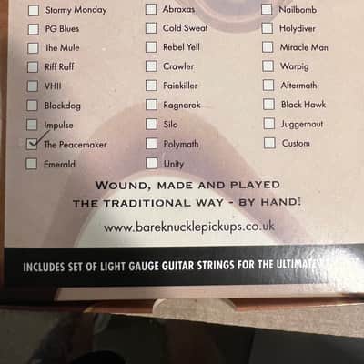 Bare Knuckle Peacemaker 53mm bridge pickup image 4