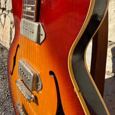 1966 Gibson ES-330TD Cherry Sunburst image 8