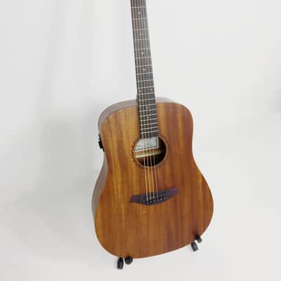 Caraya SAFAIR41EQ All Mahogany Dreadnought Acoustic Guitar, Built-in EQ + Gig Bag image 1