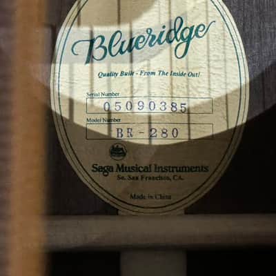 Blueridge BR-280 NOS SOLID BRAZILIAN ROSEWOOD 2005 image 22