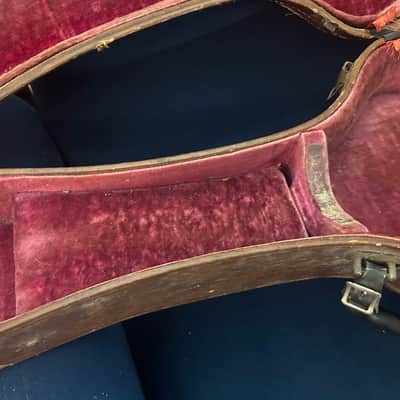 Vintage Gibson Lifton Les Paul Case 1953-1955 - Brown Pink Interior RARE Thermometer image 7