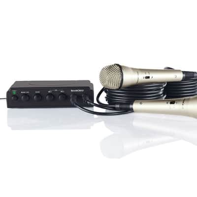 SilverCrest KARAOKE-Set,2 Mikros+15 Partyhits,tolle Effekte, an TV anschließbar! image 1