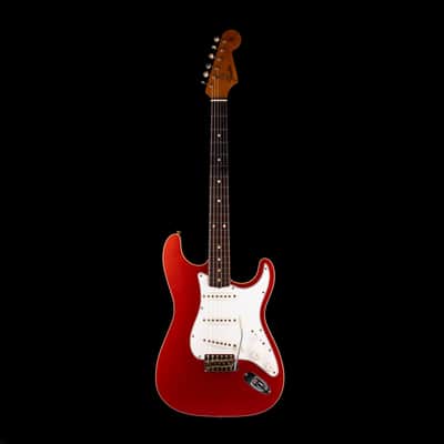 Used 2021 Fender Custom Shop Limited Edition Double-Bound Stratocaster Journeyman Relic Aged Candy Tangerine with Case image 2