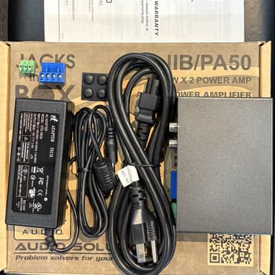 New Old Stock Galaxy Audio JIB PA50 Jacks in the Box Compact Stereo 25W RMS Power Amplifier image 1