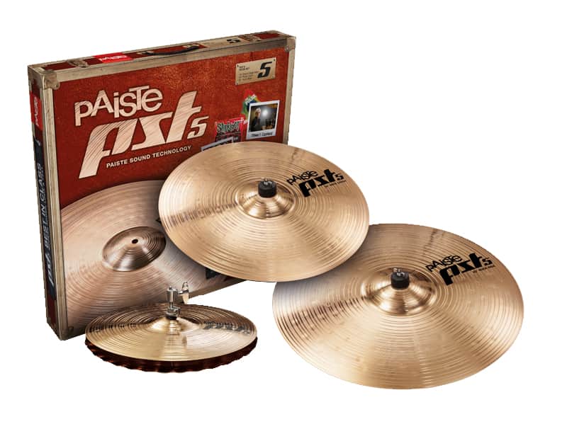 Paiste PST5 Rock Cymbal Set PST5NBS3ROC image 1