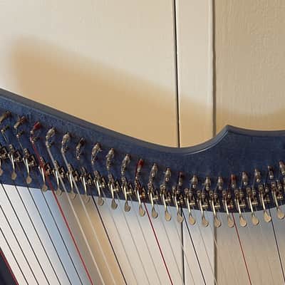 Grand Harpsicle® 33-String Fully Levered Harp – Blue – Excellent Condition image 3