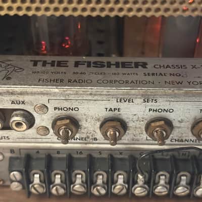 πΆβ¨ Fisher X-202 (1X-202) Tube Integrated Amplifier w/ Original Walnut Wood Case β Restored, New Tubes Installed, Fully Tested/Working image 17