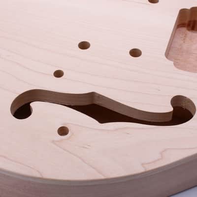 Mahogany Guitar Body Semi Hollow Guitar DIY Electric Guitar Body image 4