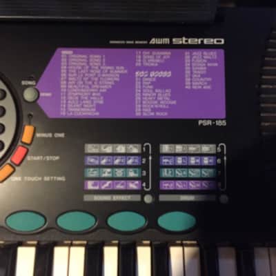 Yamaha  Portatone PSR-185 61-Key (Full-Size Key) Portable Keyboard Black image 7