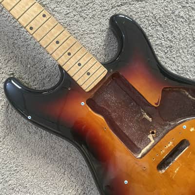 Sunburst Strat Style Electric Guitar Project, Basswood Body, Maple Neck image 11
