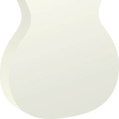 Auditorium Slim Cutaway Ivory Electro Acoustic Guitar Tramontane by Lâg image 4