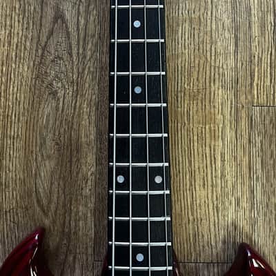 GLOBAL 495B BASS GUITAR SG EB3 SHORT SCALE LAWSUIT COPY CHERRY 1970'S JAPAN (USED) image 4