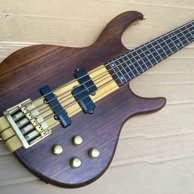 Samick Vintage 5 string bass 90’s / alembic construction style gorgeous wood image 5