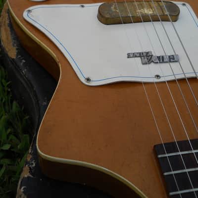 Vintage 60's Guyatone LG40 Original And Complete With Case, Natural, VGC, RARE! image 9