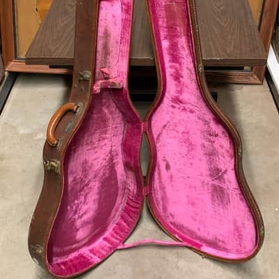 Gibson Vintage ES 330 335 345 Hardshell Case 1950’s-60’s Brown/Pink image 1