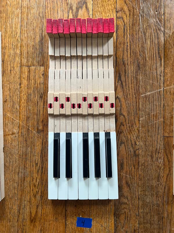 Fender Rhodes REPLACEMENT KEYS, 1 octave (1974) (listing 4 of 7) image 1
