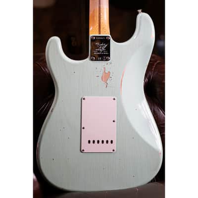 Fender Custom Shop LTD Fat 1954 Stratocaster Relic MN Faded Aged Surf Green image 2