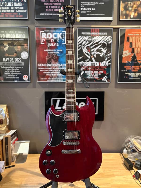 Vintage LVS6 Reissued Series Double Cut Left-Handed image 1