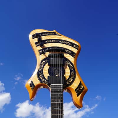 Wylde Audio Nomad Norse Dragon Raw Top 6-String Electric Guitar image 1