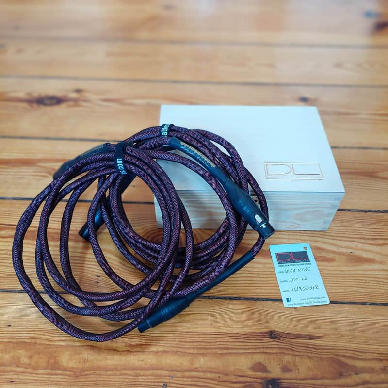 David Laboga Custom Audio High Wave XLR cables 2 x 3m image 1