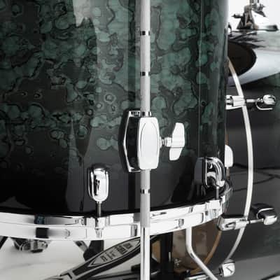 Tama MBS42S-MSL Starclassic Performer Shell Kit 4 pcs - Molten Steel Blue Burst/Chrome HW image 5