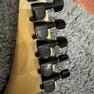 Custom Bordeaux Dinky 1990s Unique SCHALLER Superstrat guitar Active pickups Custom Shop Shred Machine Metal Strat solid body Lightweight exclusive image 12