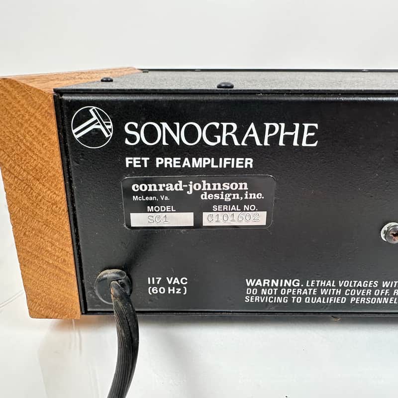 Conrad Johnson Sonographe SC-1 Vintage Stereo Preamplifier; SC1