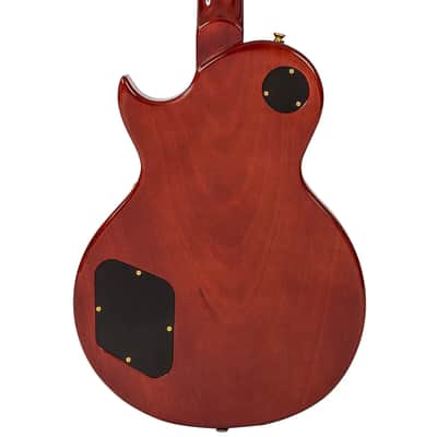 Vintage V100M Mini Double Coil ReIssued Electric Guitar ~ Gold Top (V100MGT) image 5