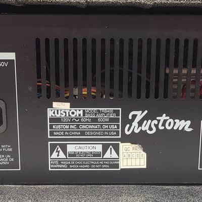 Kustom TRB-400 400 Watt Tube PreAmp Tuck N Roll Bass Amplifier Head image 8