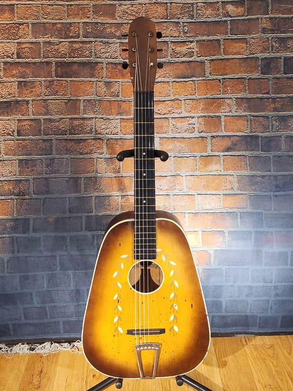 Harmony OR Kay? Vintage 1960s Pineapple Shaped Guitar Just Restored image 1