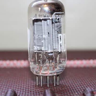 RCA 12AU7 ECC82 TIGHT BALANCE GRAY PLATE SQUARE GETTER NOS++ MINTY VINTAGE 1953 image 2