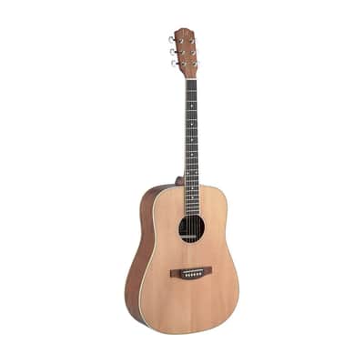 JN Guitars Asyla 4/4 Dreadnought Acoustic Guitar - Natural - ASY-D image 7