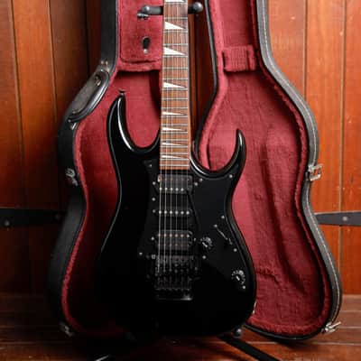 Ibanez EX350 Black Electric Guitar Made in Korea 1990 Pre-Owned image 2