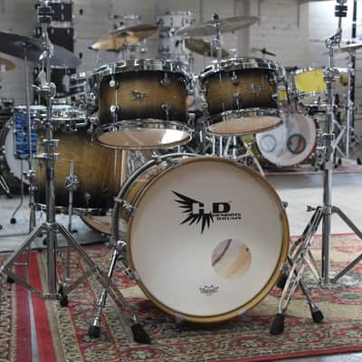 Hendrix Drums 4-Piece Birch Drum Kit- Tobacco Burst image 2