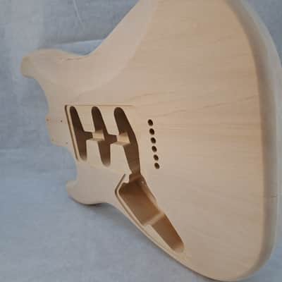 Unfinished Basswood SSS Hardtail guitar body - fits Fender Strat Stratocaster necks J2371 image 4