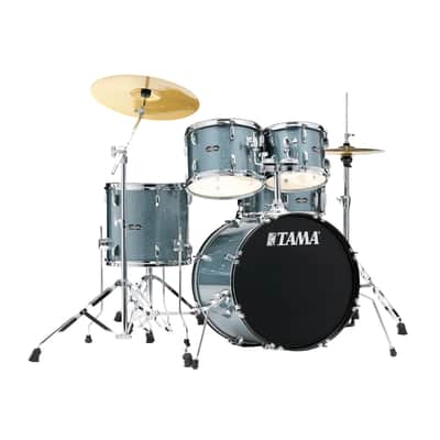 TAMA Stagestar 5 Piece Drum Kit with Hardware & Cymbals, Sea Mist Blue image 2